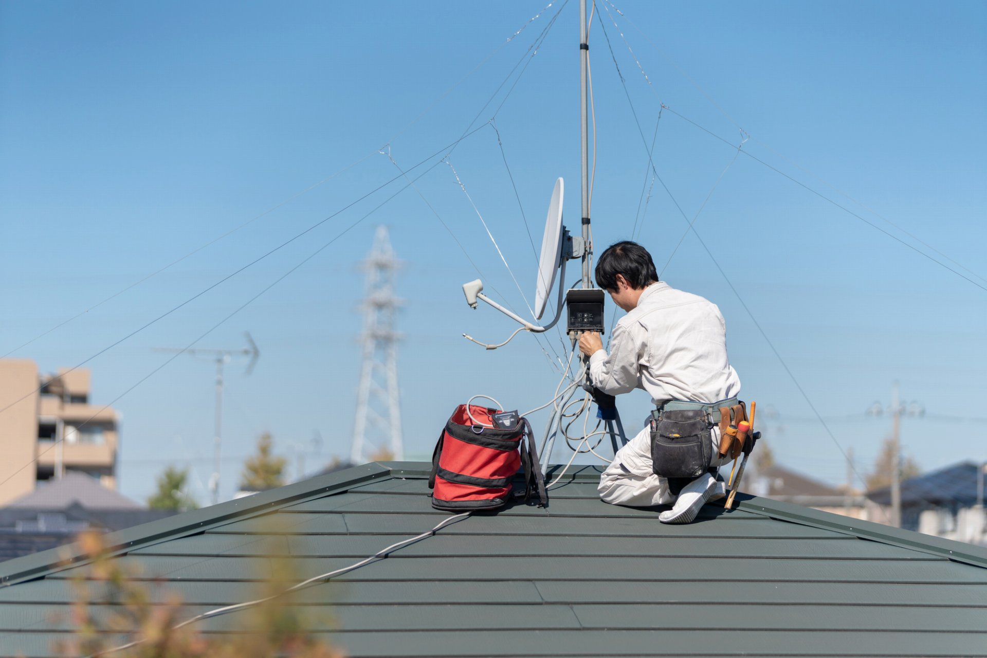 テレビアンテナの台風対策